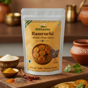 Mitteeka Ramruchi, Traditional Mithila Besan Gatta, Ready to Cook
