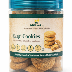 Mitteeka Raagi Cookies, Finger Millet Wholesome Cookies, Vegetarian, No Preservatives, 200G