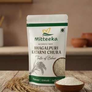 Mitteeka 500g Pure Bhagalpuri Katarni Chuda (Poha) | 100% Natural, Freshly Packed | Rich Aroma & Authentic Taste | Traditional Cultural Delicacy from Bhagalpur, Bihar